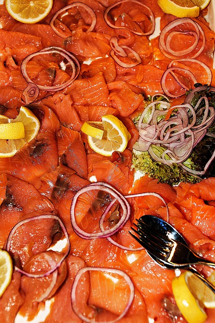 Verrine de lentilles au saumon fumé
